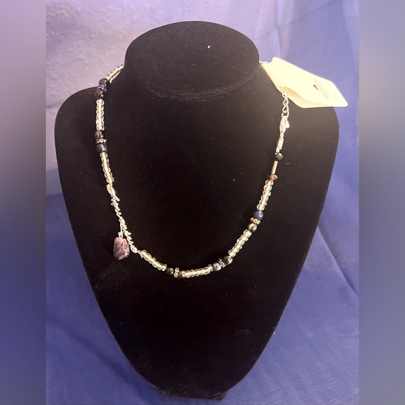 🔥 Choker with zodiac Aquarius and Amethyst stone. - Picture 4 of 4